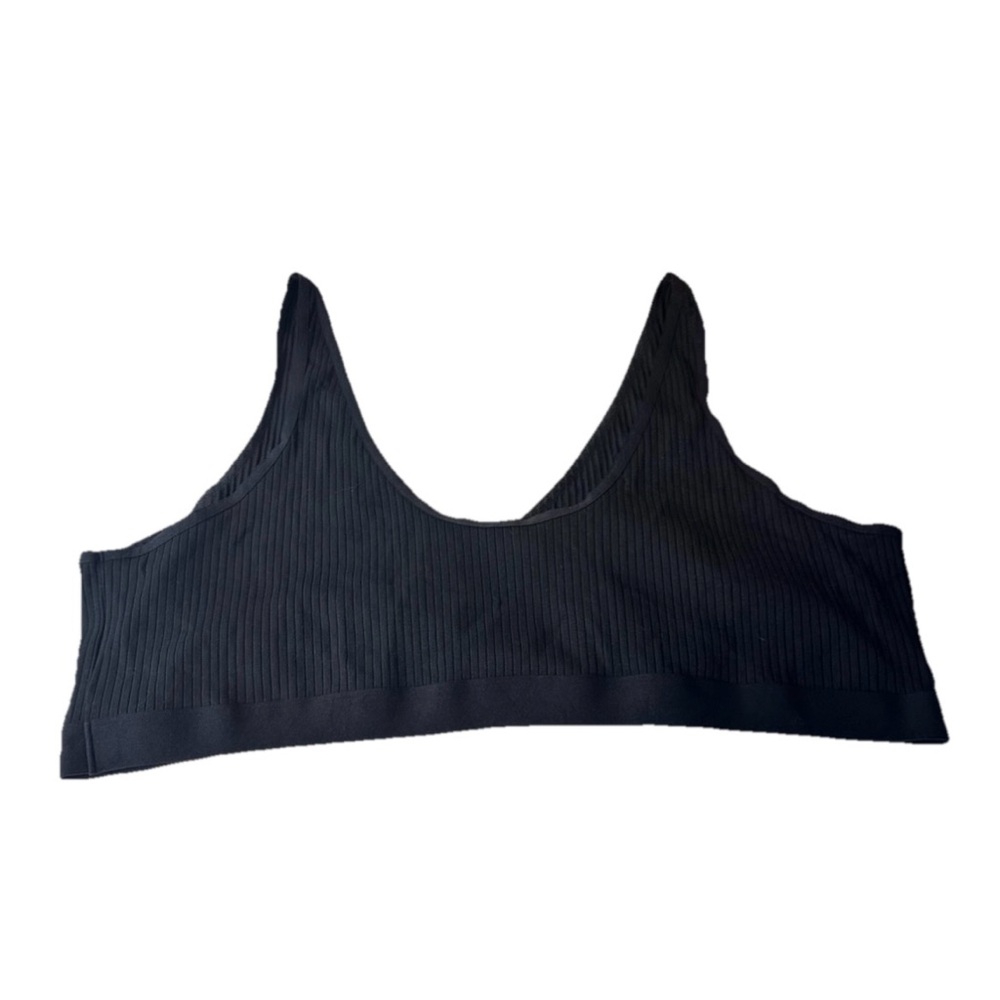 Storq Women’s Classic Ribbed Classic Black Nursing & Sleep Twist Bra Size 8/4X - Picture 5 of 6